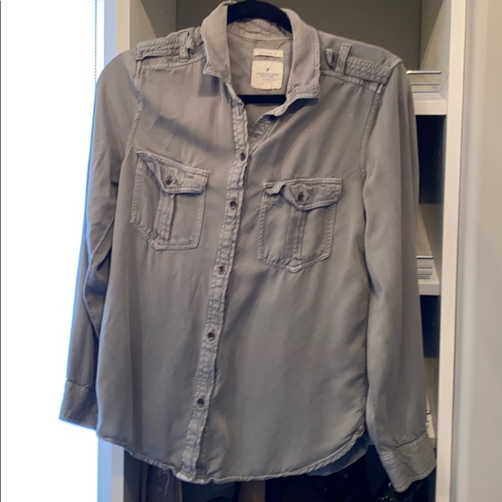 American Eagle boyfriend fit Long sleeve top